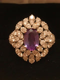 18K GOLD 4.63 CT GIA CERTIFIED BLUISH GREEN TO PURPLE ALEXANDRITE DIAMOND RING